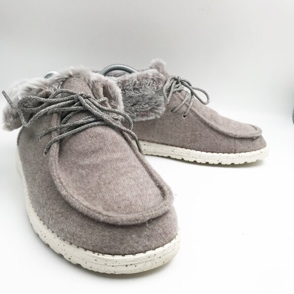 hey dude fur lined womens